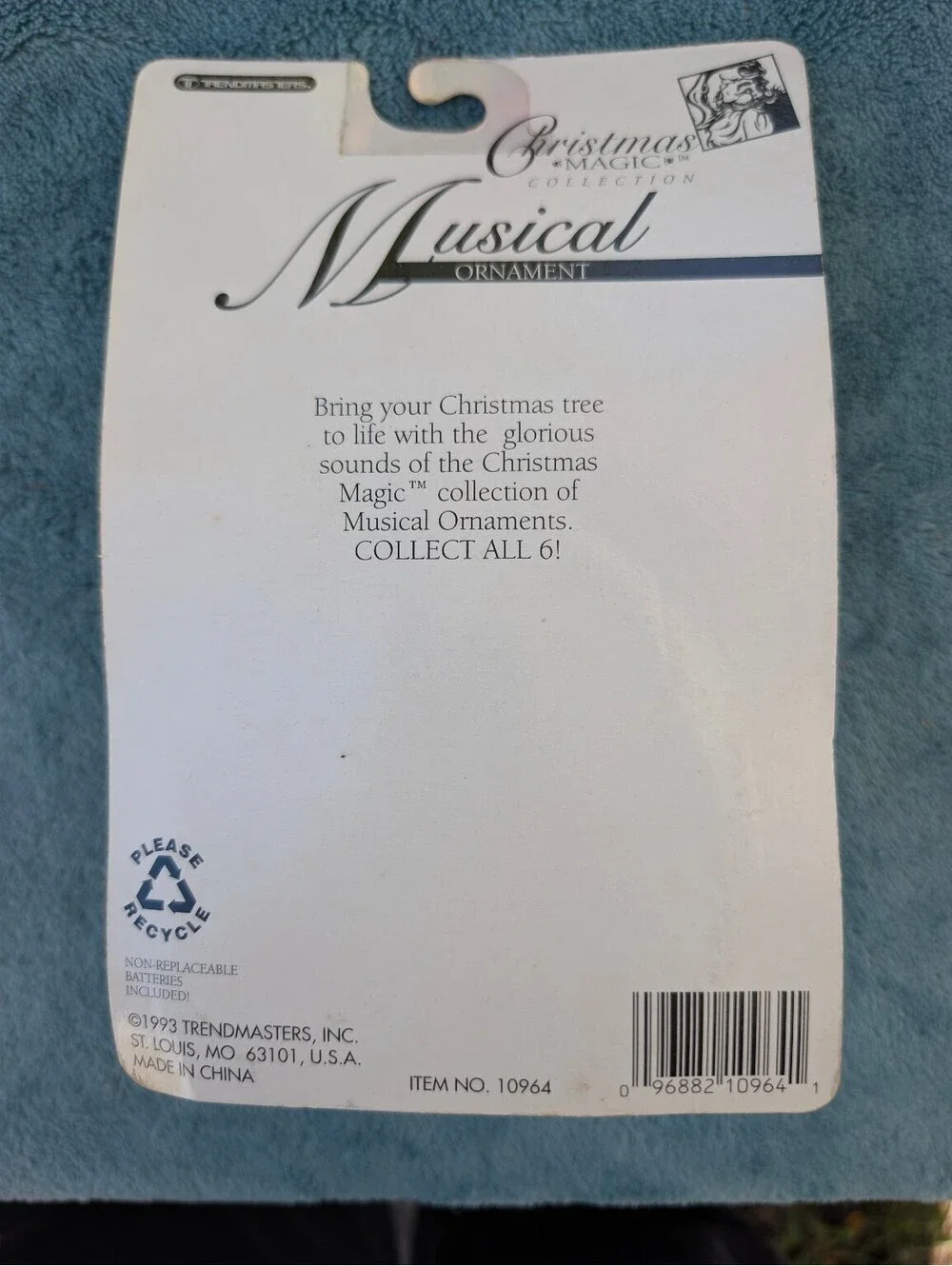 Vintage 1993 Trendmasters Christmas Magic Musical Ornament Elf Figurine NIB